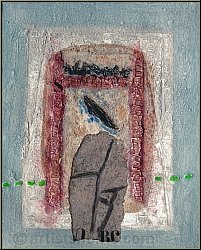 James Coignard: 'Mouvement lineaire vert' Gravure carborundum signe, 1980 | uvre graphique