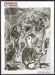 Marc Chagall: Derriere le miroir 225, 1977, Lithographie originale  Le village  Mourlot 917 - DLM revue d'ar