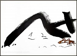 Antoni Tapies: Vague 1,2 Lithographie originale sur Arches, 1982