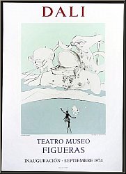 Salvador Dali: L'expulsion, Teatro Museo Figueres, affiche Mourlot