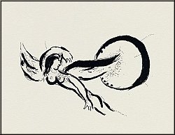 Marc Chagall:  Le petit Ange  1957, Lithographie originale, Mourlot - uvre grav | arts graphiques