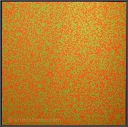Franois Morellet: Srigraphie Carrs orange vert, 1971, Prix rduit