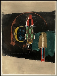 Johnny Friedlaender:  A contretemps  1980, Gravure  l'eau-forte