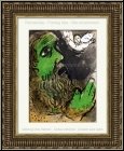 Marc Chagall: Job en prire, Dessins pour la Bible 1960 Lithographie originale - Arts graphiques | uvre grav