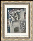 Marc Chagall: David sauv par Michal, Lithographie originale 1960, Dessins pour La Bible - Arts graphiques