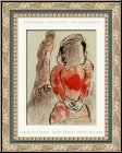 Marc Chagall: Tamar, Belle-Fille de Juda, Lithographie originale 1960, Dessins pour La Bible - uvre grav