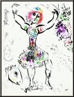 Marc Chagall:  La Jongleuse  Lithographie originale 1960, Mourlot