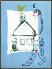 Marc Chagall: La maison de mon village, Lithographie originale 1960