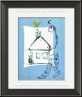 Marc Chagall: La maison de mon village, Lithographie originale 1960 - uvre grav | arts graphiques | estampes