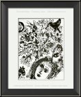 Marc Chagall: Le couple devant l'arbre, 1960, Lithographie originale