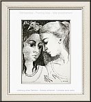 Paul Delvaux:  Confidences  1972, Lithographie originale pour  Souvenirs et portraits d'artistes  Mourlot