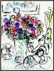 Marc Chagall: Les Anmones Lithographie originale 1974, Frontispice