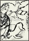 Marc Chagall: David  la Harpe Lithographie originale La Bible, 1956