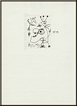 Joan Miro:  L'Aigrette  Gravure  l'eau-forte, 1956, Dupin n 105 - oeuvre graphique | gravures, estampes