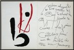 Joan Miro:  Le chien aboyant  la lune  1952, Lithographie originale