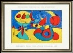 Joan Miro:  Oiseau zphyr  1956 Lithographie originale cubiste
