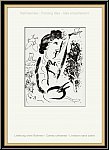 Marc Chagall: Devant le tableau Lithographie originale 1963, Mourlot
