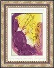 Marc Chagall: Ange du Paradis, 1956, La Bible, Lithographie originale - uvre grav | estampes originales