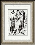Marc Chagall: Les Saltimbanques Lithographie originale Mourlot 1963