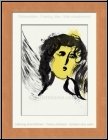Marc Chagall: L'Ange 1956, Lithographie originale Verve La Bible - Estampes originales | uvre grav | Mourlot