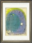 Marc Chagall: Lithographie originale Mre et enfant devant Notre-Dame