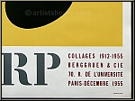 Jean (Hans) Arp: Collages 1912 - 1955, Berggruen & Cie, Lithographie 'Presque vase et fleur' Affiche Mourlot