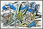 Fernand Lger:  La partie de campagne  1951, Lithographie Verve