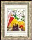 Marc Chagall: Le Dimanche, Paris 1954 Lithographie originale pour Derrire le miroir - Arts graphiques, Maeght