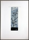 Georges Braque: Ciel gris I Couple d’oiseaux devant un arrire-plan gris bleu, 1959, Lithographie - uvre