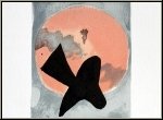 Georges Braque:  Soleil et lune II  Deux oiseaux, 1959, Lithographie