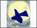 Georges Braque:  Soleil et lune II  Deux oiseaux, 1959, Lithographie