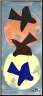 Georges Braque:  Soleil et lune I  Trois oiseaux, 1959, Lithographie