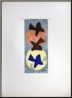 Georges Braque:  Soleil et lune I  Trois oiseaux, 1959, Lithographie