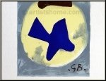 Georges Braque:  Soleil et lune I  Trois oiseaux, 1959, Lithographie