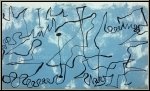 Joan Mir: Labyrinthe bleu, 1956, Lithographie originale (Mourlot)