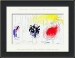 Marc Chagall: Le coq rouge, 1957, Lithographie originale, Mourlot 203 - oeuvre graphique | gravures, estampes