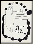 Joan Miro: L't 1938, Lithographie originale, Texte au verso : Joan Miro Mars 1938 - l't | uvre graphique