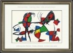 Joan Miro: Le dauphin et le perroquet, 1975, Lithographie orig. n X