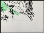 Marc Chagall: Lithographie originale  lgie des alizs  1969 Couple et oiseau (ibis) oeuvre grav | Estampe