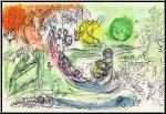 Marc Chagall:  Le concert  1957, Lithographie originale