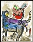 Marc Chagall: La vache bleue, 1967, Lithographie originale, Cirque