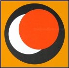 Genevive Claisse: Srigraphie signe Cercles sur fond jaune, Op Art