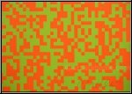 Franois Morellet: Srigraphie Carrs orange vert, 1971, Prix rduit