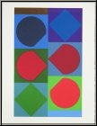 Victor Vasarely: Beryll (bryl) Lithographie originale Mourlot, 1972