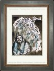 Marc Chagall: Mose et son Peuple 1973, Lithographie originale pour  Le message biblique  | Estampes Mourlot