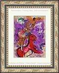 Marc Chagall: L'cuyre au cheval rouge 1957, Lithographie originale trs rare sur le thme du cirque