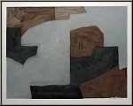 Serge Poliakoff: Gravure  l'eau-forte et aquatinte Composition 1964
