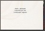 Paul Jenkins:  Composition pour Eric  1972, Lithographie originale