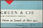 Henri Matisse: Affiche originale Berggruen & Cie 1953 Papiers dcoups, Mourlot - Affiches d'expositions