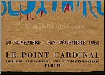 Victor Brauner: Bestiaire Galerie Le Point Cardinal 1963, Affiche d'exposition imprime sur Auvergne teint